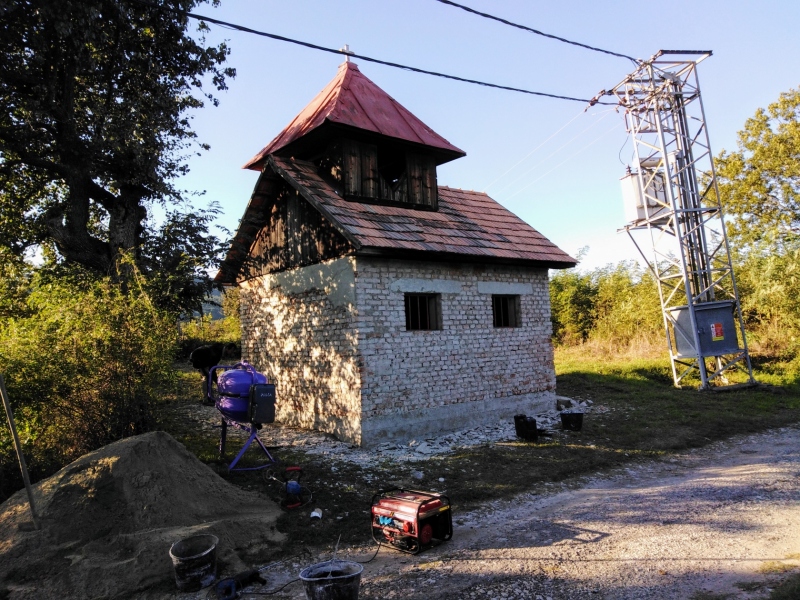 Oprava zvoničky na Príkľaku 