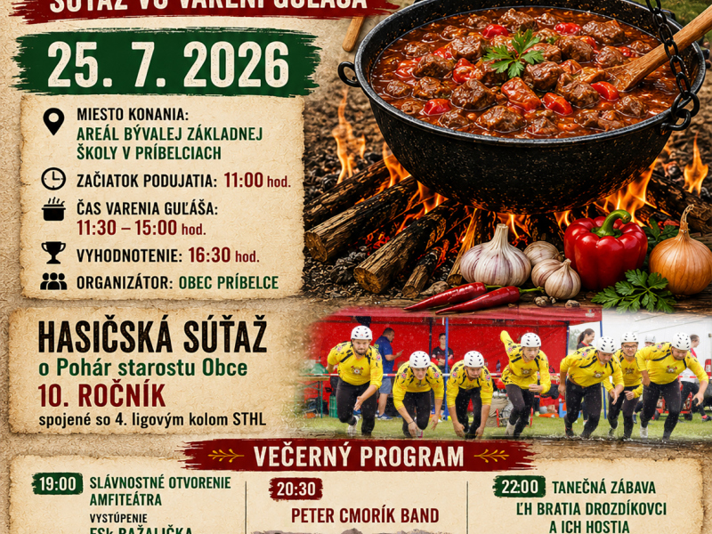 Príbelská vareška 2026 