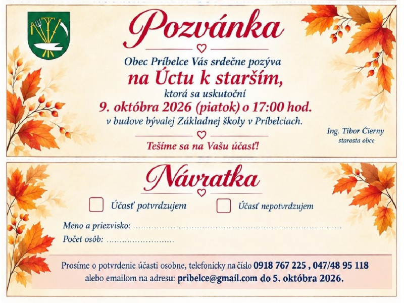 Úcta k starším 2026 