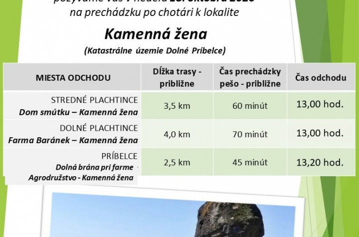 Potulky po chotári - Kamenná žena