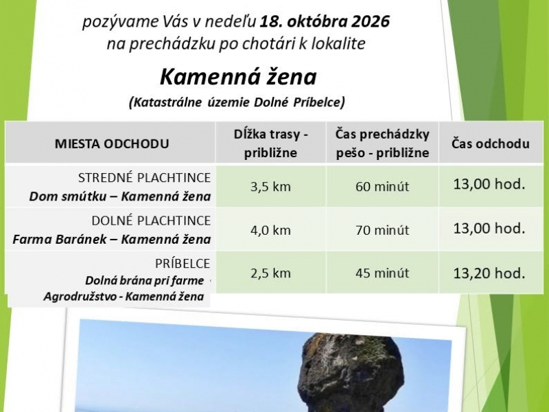 Potulky po chotári - Kamenná žena 