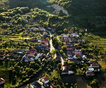 Letecké fotografie obce Príbelce